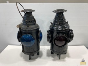 (2) Train Signal Lanterns