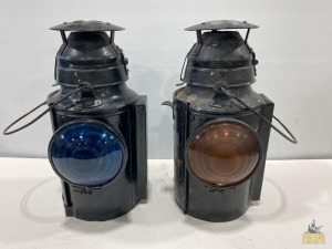 (2) Train Signal Lanterns