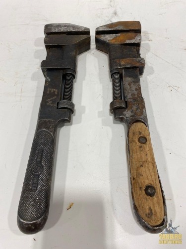 (2) Antique Monkey Wrenches