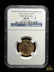 2013 Gold American Eagle 10 Dollar First Release