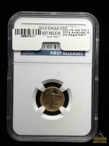 2013 Gold American Eagle $5 Dollar First Release