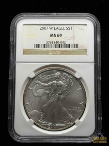 2007-W American Eagle Silver Dollar