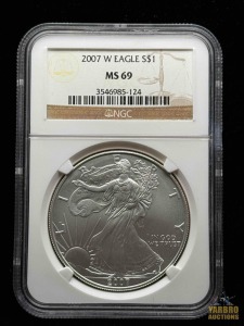 2007-W American Eagle Silver Dollar