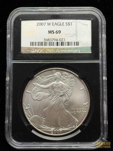 2007-W American Eagle Silver Dollar