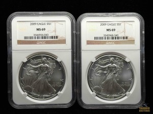 (2) 2009 American Eagle Silver Dollar