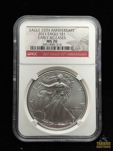 2011 American Eagle Silver Dollar 25th Anniversary