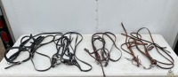 4-Assorted Bridles w/Reins