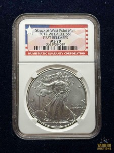 2012-W American Eagle Silver Dollar First Release