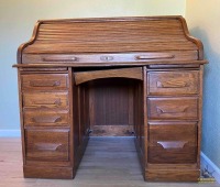 Oak Roll Top Desk