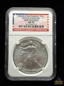 2012-S American Eagle Silver Dollar First Release