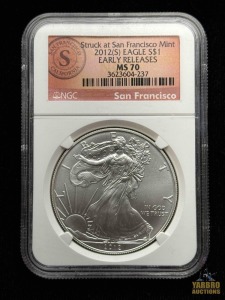 2012-S American Eagle Silver Dollar Early Release