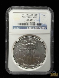 2012 American Eagle Silver Dollars Early Release