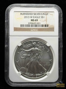 2013-W American Eagle Silver Dollar Burnished