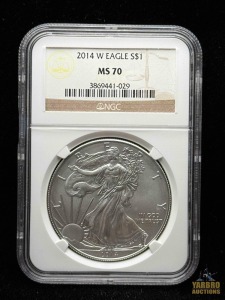 2014- W American Eagle Silver Dollar