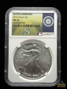 2015 American Eagle Silver Dollar Seattle Mariners