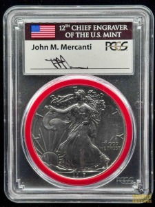 2017-S American Eagle Silver Dollar John M. Mercanti