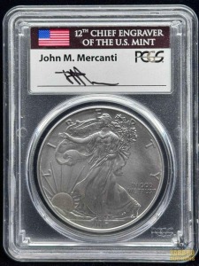 2017-S American Eagle Silver Dollar John M. Mercanti