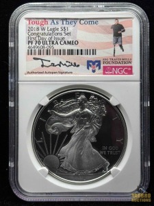 2018-W American Eagle Silver Dollar Congratulations Set