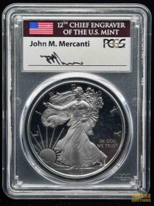 2018-W American Eagle Silver Dollar John M. Mercanti