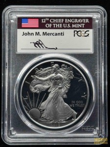 2018-W American Eagle Silver Dollar John M. Mercanti