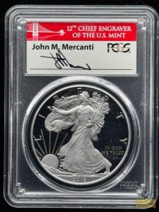 2018-S American Eagle Silver Dollar John M. Mercanti