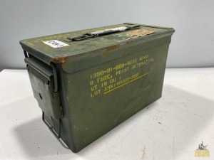 Vintage Rifle Ammunition w/Ammo Can