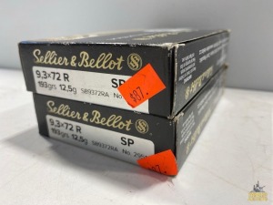 2- 9.3x72R 193 Gr. Rifle Ammunition