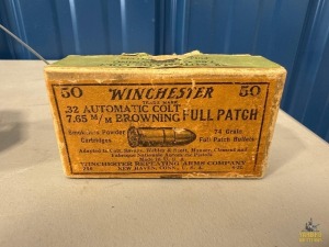 Winchester .32 Auto Colt Ammunition