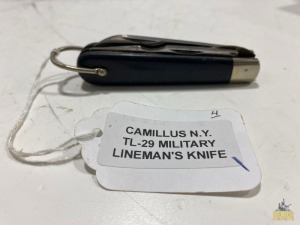 Camillus N.Y. TL-29 Military Lineman's Knife