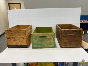 3- Ammo Wooden Boxes