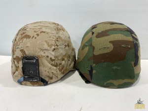 (2) Kevlar Helmets