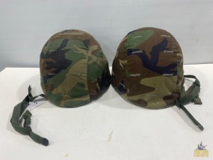 (2) Kevlar Helmets