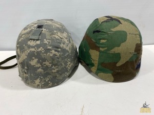 (2) Kevlar Helmets