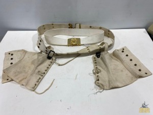 M1936 Pistol Belt w/ Boy Scout Leggings & USMC Dress Uniform Belt