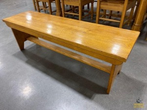 Oak Bench 16"x58"x18"H