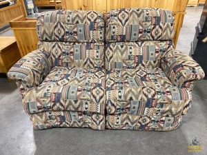 Southwestern Pattern Reclining Love Seat