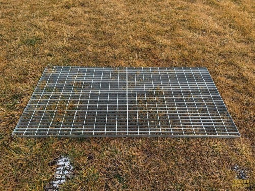 Smooth Metal Grating - 39"x78"x1 1/8"