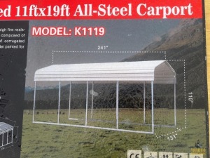 11' x 19' All Steel Carport