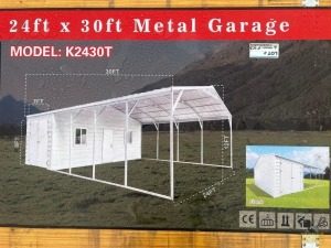 24' x 30' Metal Garage