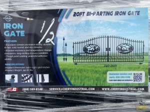 20' Bi-Parting Iron Gate