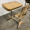 Antique School Desk