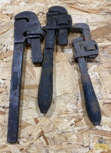 Assorted Antique Pipe Wrenches