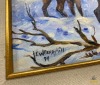 Winter Elk Painting by EW Berryhill - 2