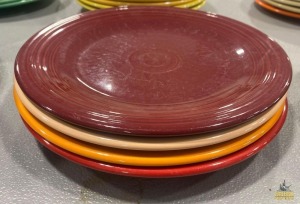 (4) Assorted Color Fiesta 10.5" Dinner Plates