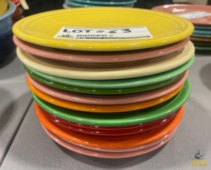 (13) Assorted Color Fiesta 7.5" Saucers