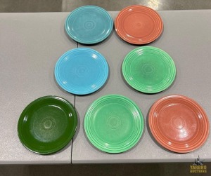 (7) Assorted Fiesta 9.5" Plates