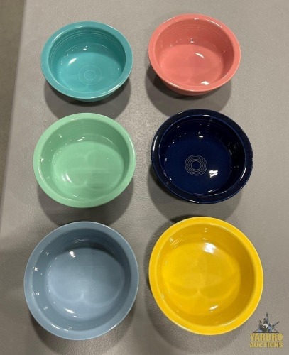 (6) Assorted 8.5" Fiesta Bowls