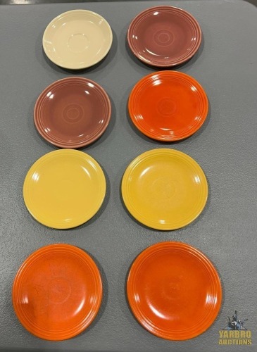 (8) Assorted 6.5" Fiesta Saucers