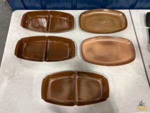 (5) Frankoma Serving Platters