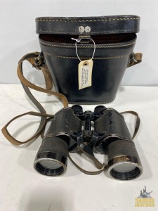 Antique German Binoculars (1942) W/Case